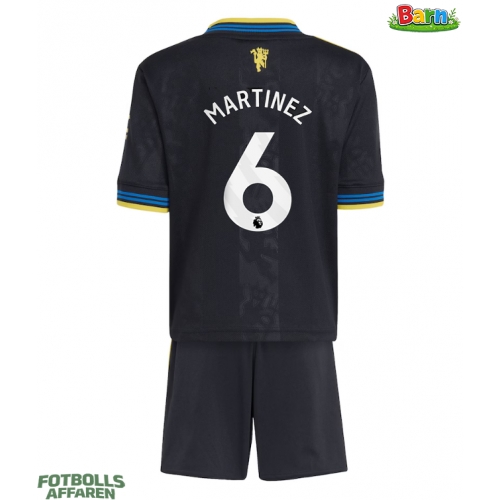Manchester United Lisandro Martinez #6 Tredjeställ Barn 2025-26 Kortärmad (+ Korta byxor)